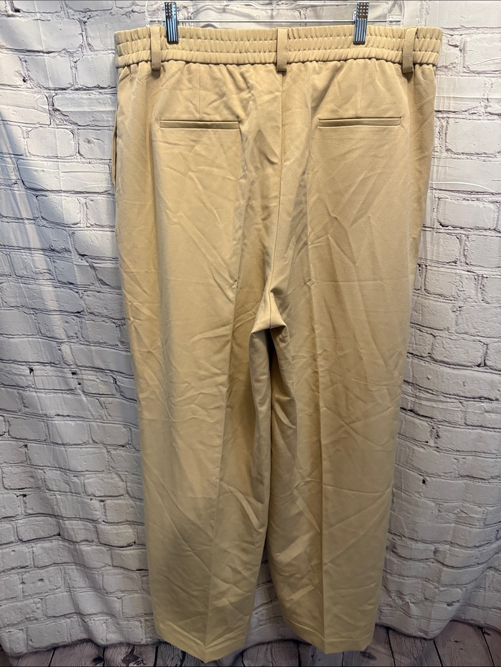 Adrianna Papell Tan Wide-Leg Trousers - Picture 8 of 8